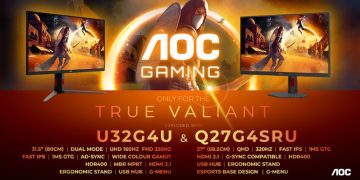 Monitores AGON by AOC Q27G4SRU e U32G4U para gaming a 320 Hz
