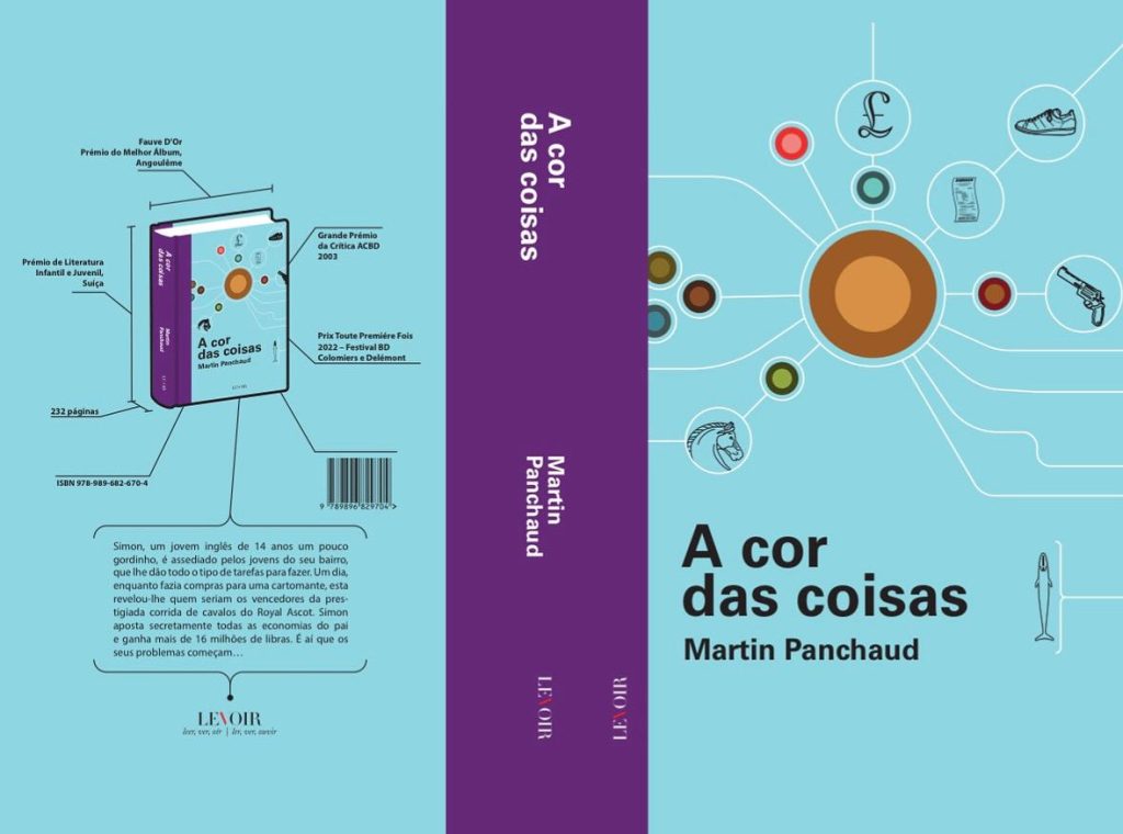Capa e contracapa livro A cor das Coisas Martin Panchaud Levoir