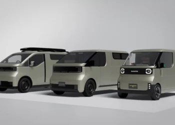 Toyota Kayoibako-K, microvan camper modular apresentada no Japan Mobility Show 2025.
