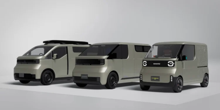 Toyota Kayoibako-K, o micro camper que cabe "no bolso" 1 Toyota Kayoibako-K, microvan camper modular apresentada no Japan Mobility Show 2025.