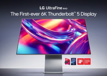Monitor LG UltraFine evo 6K com Thunderbolt 5 para criadores profissionais