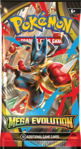 Pokemon TCG Mega Evolution Booster Wrap Mega Lucario