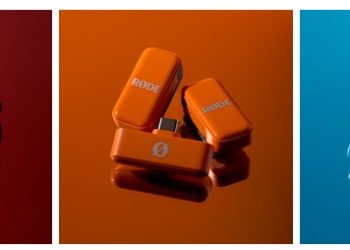 RØDE Wireless Micro disponível em vermelho, laranja, azul, preto e branco