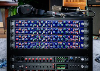 Módulo SSL Super 9000 de 1U com design inspirado nas consolas SL 9000 e Duality.