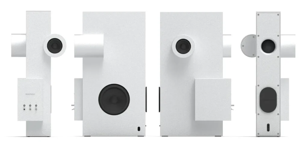 Transparent Brutalist Speaker: o som brutalista! 2 Transparent Brutalist Speaker f