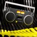 We Are Rewind GB-001 boombox em estilo retro com mostradores VU luminosos