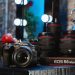 Canon EOS R6 Mark III com objetiva RF 45mm F1.2 STM montada, vista frontal e lateral.
