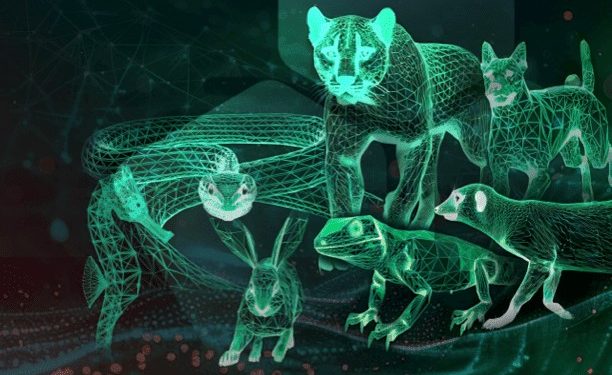 Representação visual de tráfego DNS e ataques baseados em IA