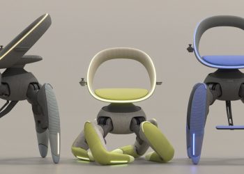 Cadeira de rodas Toyota Walk Me com pernas robóticas dobráveis no Japan Mobility Show 2025