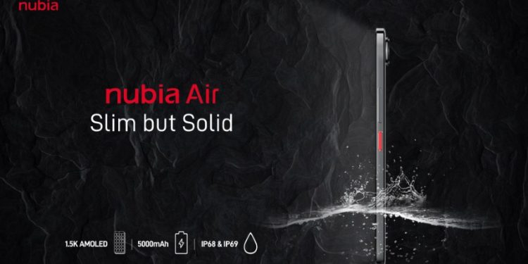 Nubia Air o smartphone ultra-fino e robusto para 2025