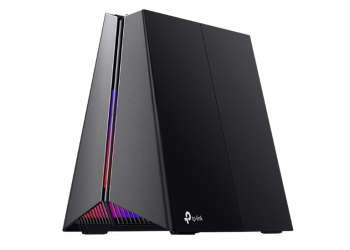 Router TP-Link Archer GE550 Wi-Fi 7 Tri-Band com iluminação RGB