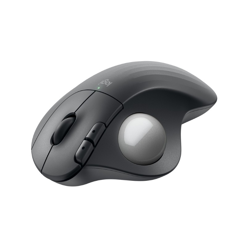 ERGO M575S Graphite Silver Ball 3QTR FRONT 1