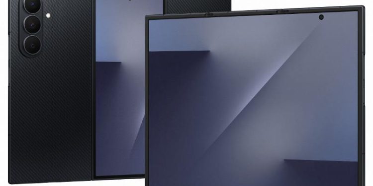 Samsung Galaxy Z TriFold: o futuro dobrável com ecrã de 10" 1 amsung Galaxy Z TriFold totalmente aberto com ecrã de 10 polegadas.