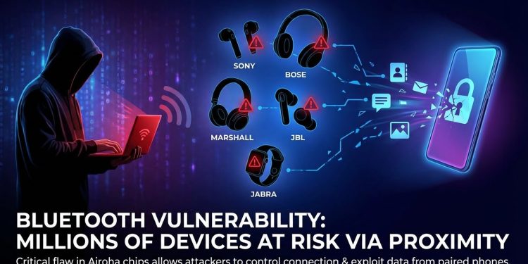 Alarme Bluetooh: 70 milhões de auscultadores em risco 1 Ataque Bluetooth através de chip Airoha mostrando backdoor de segurança