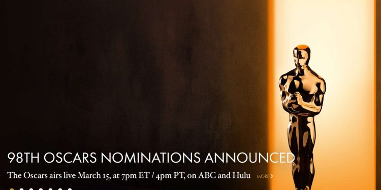 Oscars 2026 - lista de nomeados