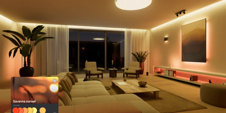Philips Hue SpatialAware: cenários de luz lá para casa 1 Philips Hue SpatialAware transforma cenários de luz em experiências espaciais