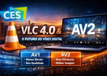 VLC 4.0 reprodução de vídeo AV2 no CES 2026