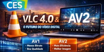 VLC 4.0 reprodução de vídeo AV2 no CES 2026