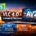 VLC 4.0 reprodução de vídeo AV2 no CES 2026