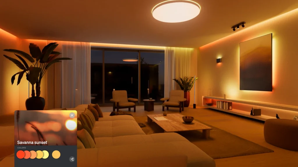 Philips Hue SpatialAware: cenários de luz lá para casa 2 sh010 savanna sunset still original