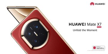 HUAWEI Mate X7 smartphone dobrável com câmara True-to-Color e design ultrafino