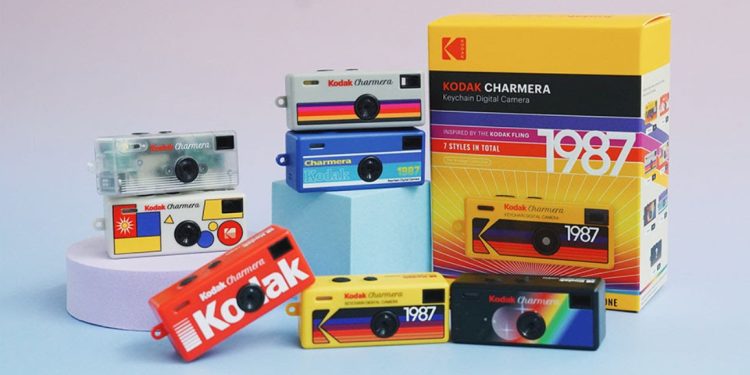 Kodak CHARMERA mini câmara digital retro inspirada na Kodak Fling de 1987