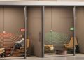 Logitech Spot sensor em sala de reuniões