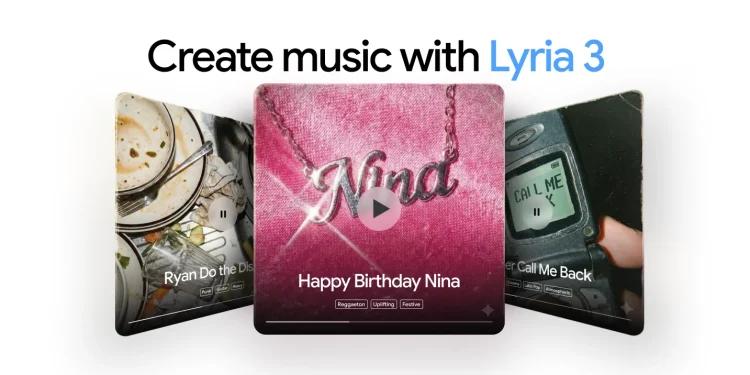 Gemini Lyria: criar músicas a partir de texto ou imagens 1 Gemini cria música com o modelo Lyria 3 através de texto ou imagens