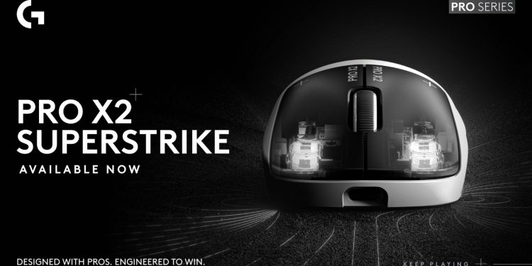 Logitech G PRO X2 SUPERSTRIKE: clicks a 30 milissegundos 1 Rato gaming Logitech G PRO X2 SUPERSTRIKE com tecnologia SUPERSTRIKE de clicks personalizáveis