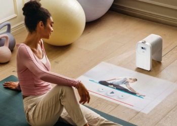 Samsung Premiere 5 projector 4K com ecrã táctil interactivo