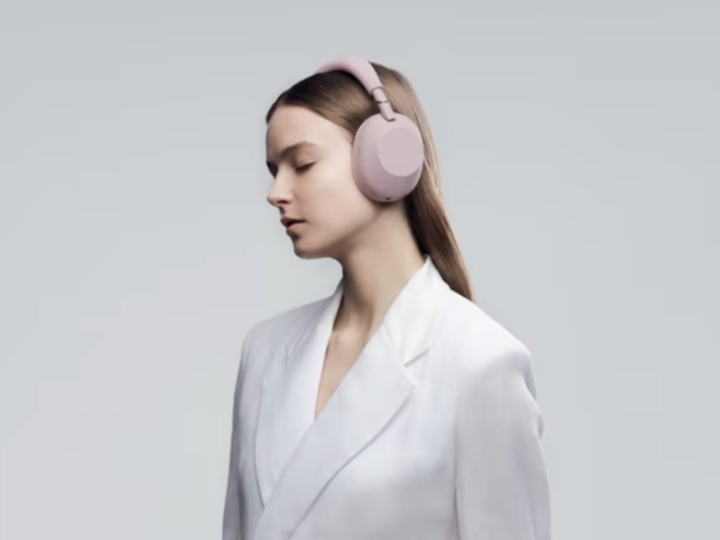 Sony WH 1000XM6 rosa suave