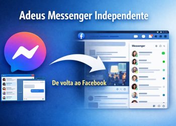 Interface do Messenger integrada no Facebook após fim do site messenger.com