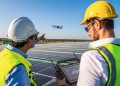 estação de controlo de drones Getac CommandCore em ambiente industrial