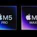Apple: novos MacBook Pro M5 Pro e M5 Max e Air M5 2 MacBook Pro 14 e 16 polegadas com chip M5 Pro e M5 Max sobre secretária