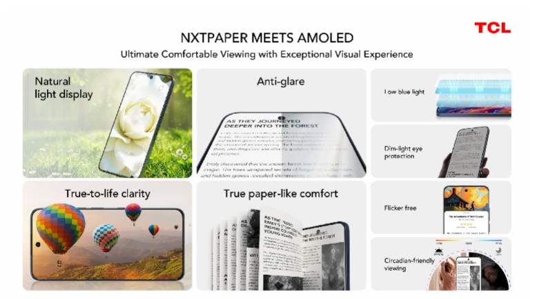 TCL nxtpaper amoled