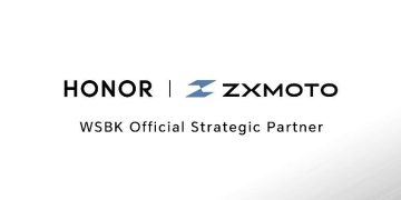 HONOR ZXMOTO parceria WSBK tecnologia e motociclismo
