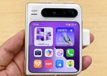 Huawei Pura X2 dobrável com design tipo concha e módulo de câmara largo