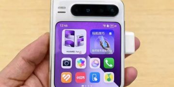 Huawei Pura X2 dobrável com design tipo concha e módulo de câmara largo