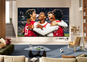 LG QNED Mini LED 2026 de 115 polegadas com imagem vibrante