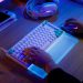 Logitech G512 X: analógico, mecânico, ou os dois ao mesmo tempo 4 Teclado gaming Logitech G512 X 75 com iluminação RGB activa e barra de luz frontal
