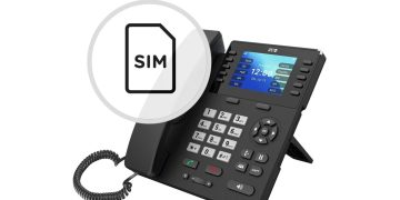 Telefones SPC WF100 e WD100 com SIM 4G em ambiente de escritório moderno