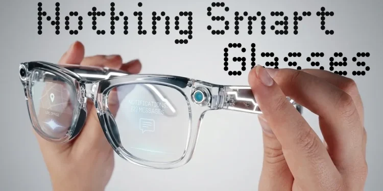 óculos inteligentes Nothing com iluminação glyph e design minimalista moderno