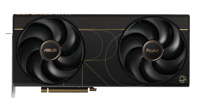 ASUS ProArt GeForce RTX 5090 para IA e criação profissional