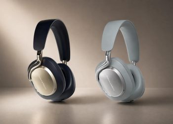 Auscultadores Bowers & Wilkins Px8 S2 nos novos acabamentos Midnight Blue e Pearl Blue com detalhes em alumínio e couro Napa