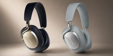Auscultadores Bowers & Wilkins Px8 S2 nos novos acabamentos Midnight Blue e Pearl Blue com detalhes em alumínio e couro Napa