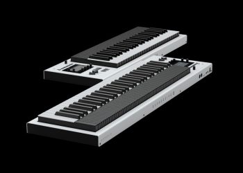 teclado Expressive E Osmose CE com design moderno e teclas sensíveis à pressão