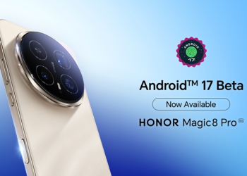 HONOR Magic8 Pro com Android 17 Beta 3 para developers