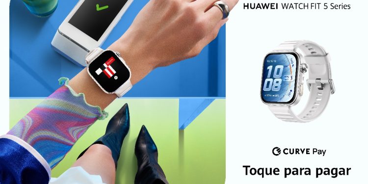 HUAWEI Watch Fit 5: estilo urbano e foco no bem-estar 1 HUAWEI Watch Fit 5 smartwatch jovem urbano design moderno