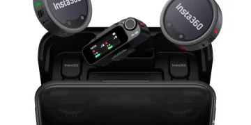 Insta360 Mic Pro é o novo microfone sem fios profissional com gravação 32-bit float e ecrã E-Ink