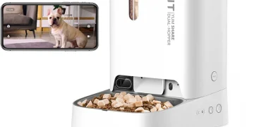 alimentador automático Petkit YumShare com câmara e depósito duplo para gatos